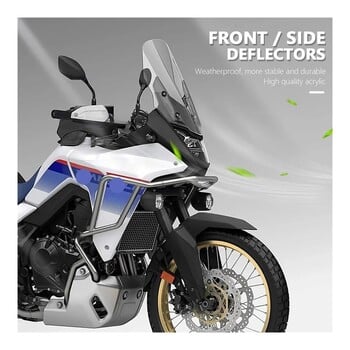 Νέο για Honda XL750 TRANSALP 2023 XL 750 Transalp Αξεσουάρ μοτοσυκλέτας Μπροστινό παρμπρίζ Πλαϊνή αεροτομή εκτροπέα