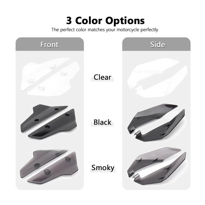 Nauja, skirta „Honda XL750 TRANSALP 2023 XL 750 Transalp“ motociklo priedai, priekinio priekinio stiklo šoninio spoilerio deflektoriaus komplektas