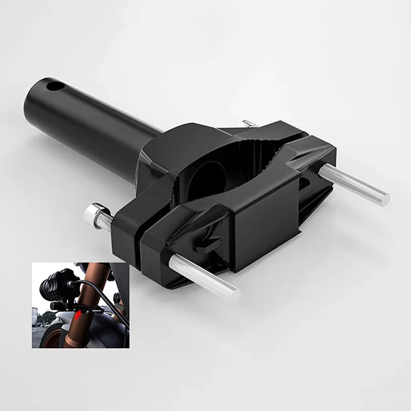 Universāls stiprinājuma kronšteins motocikla buferim, modificēts priekšējo lukturu statīva prožektora pagarinājuma staba rāmja atbalsta pagarinājuma kronšteins