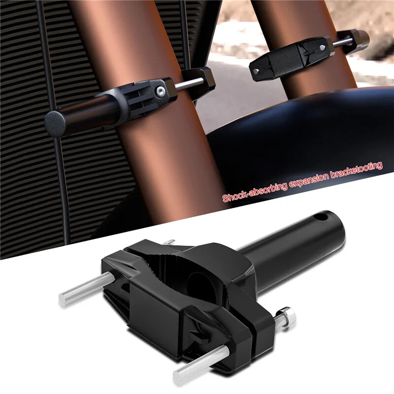 Universāls stiprinājuma kronšteins motocikla buferim, modificēts priekšējo lukturu statīva prožektora pagarinājuma staba rāmja atbalsta pagarinājuma kronšteins