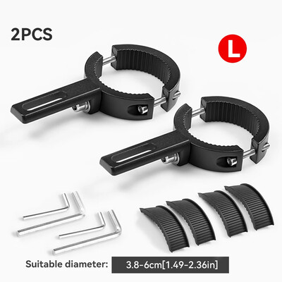 Motociklų LED priekinių žibintų spaustukų laikikliai, vamzdžių spaustukų tvirtinimo rinkinys, skirtas motociklų prožektoriams arba rūko žibintų tvirtinimo motociklų priedams