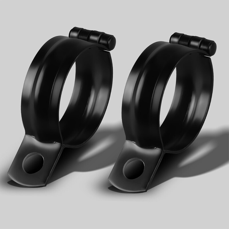 Motociklo 37 mm–50 mm metaliniai priekinių šakių vamzdžiai, 10 mm skylės skersmuo, posūkio signalo žibinto tvirtinimo laikiklis juodas motociklo priekinių žibintų atrama