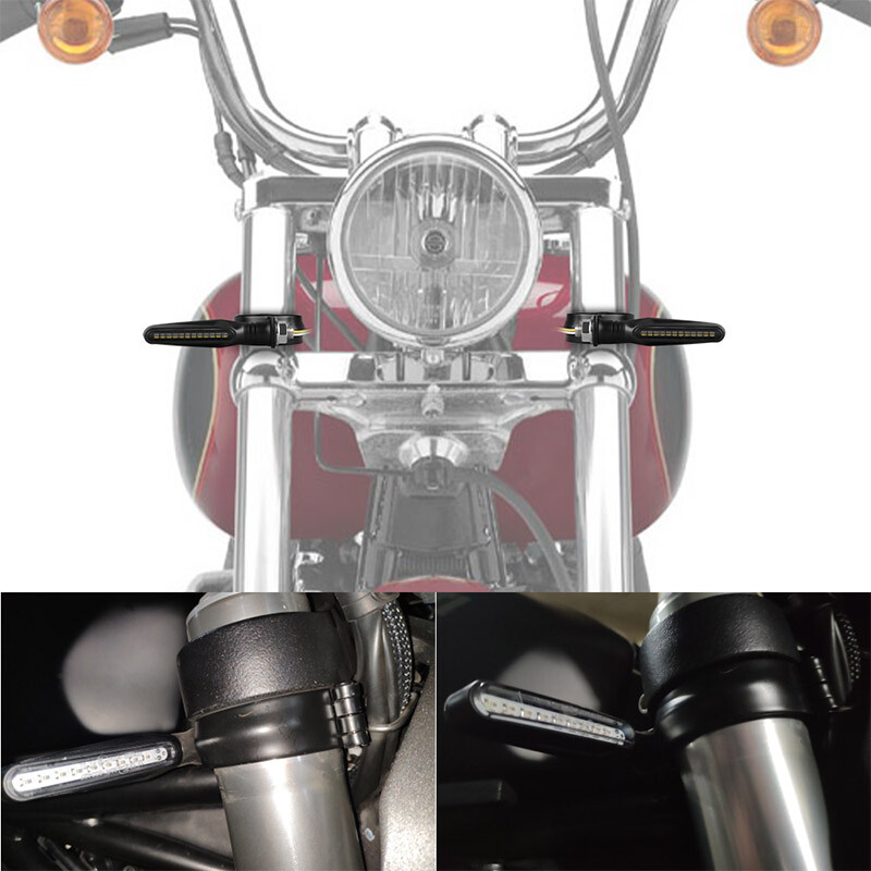 Motociklo 37 mm–50 mm metaliniai priekinių šakių vamzdžiai, 10 mm skylės skersmuo, posūkio signalo žibinto tvirtinimo laikiklis juodas motociklo priekinių žibintų atrama