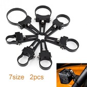 1 pora 1–3 colių aliuminio vamzdžių buferio / ritininio strypo tvirtinimo kronšteino laikiklio laikiklio LED automobilio sunkvežimio visureigio darbo žibintas