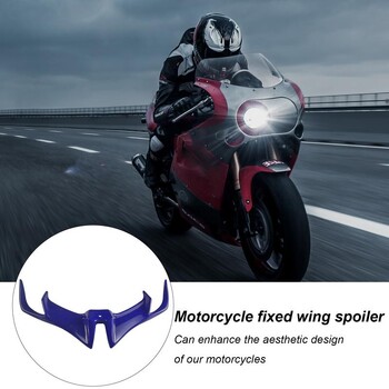 Νέα Μοτοσικλέτα Μπροστινά Fairing Winglet Wing Cover Trim Universals For Motobike Shark Fin Beak Wing Side Spoilers Moto Accessories