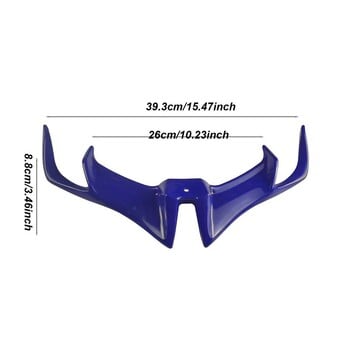 Νέα Μοτοσικλέτα Μπροστινά Fairing Winglet Wing Cover Trim Universals For Motobike Shark Fin Beak Wing Side Spoilers Moto Accessories