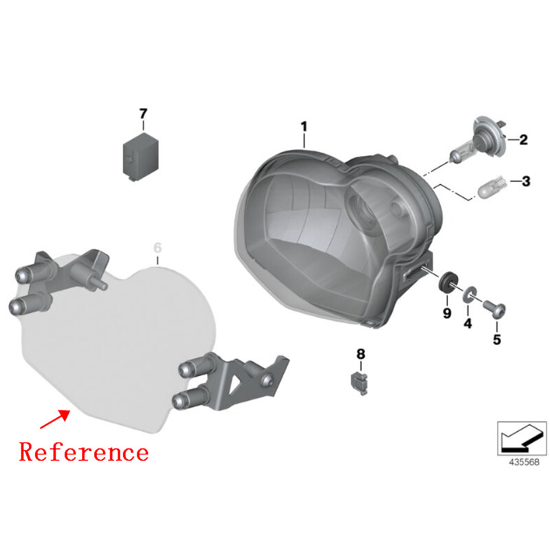 Priekinių žibintų apsaugos priekinių žibintų apsaugos grotelės, skirtos BMW G650GS G650 GS Sertao R13 2011-2017, G650X K15 2006-2007