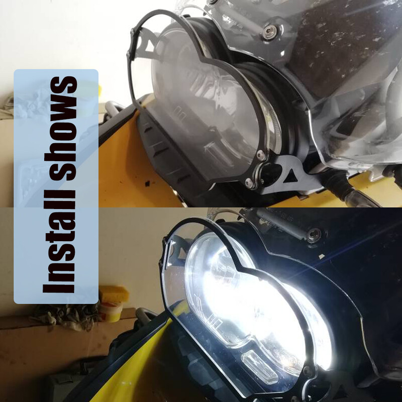 Priekinių žibintų apsaugos grotelių apsaugos dangtelis, skirtas BMW R1200GS Adventure R 1200 GS R1200 ADV 2004-2012 Motociklo priekinių žibintų apsauga