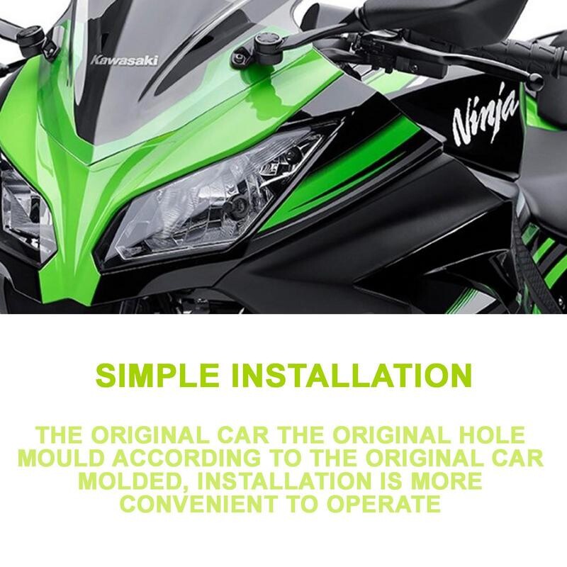 Motociklo Winglet Aerodinaminis sparnų komplektas Spoileris Variklio priedai, skirti Kawasaki Ninja 300 Ninja 250 NINJA300/250 EX300 2013–2017 m.