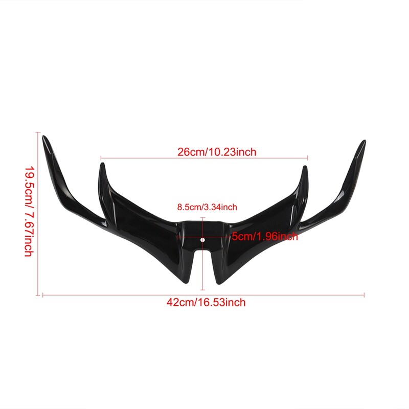 WINGLET YAMAHA R15 PRIEKINIS GABALAS WINGLET WINDLET WING LET ABS MEDŽIAGOS STABILIZATORIAUS DIDŽIO GREITIO KAMPAS
