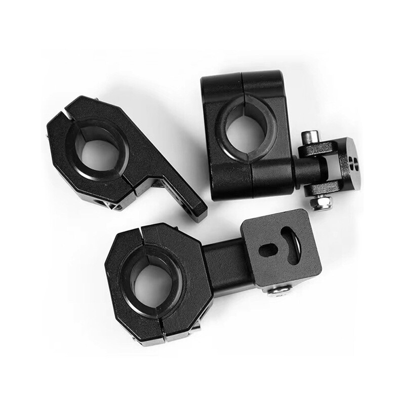 Motociklų LED priekinių žibintų spaustukų laikikliai, vamzdžių gnybtų tvirtinimo rinkinys, skirtas motociklų prožektoriams, rūko žibintų tvirtinimo motociklų priedai