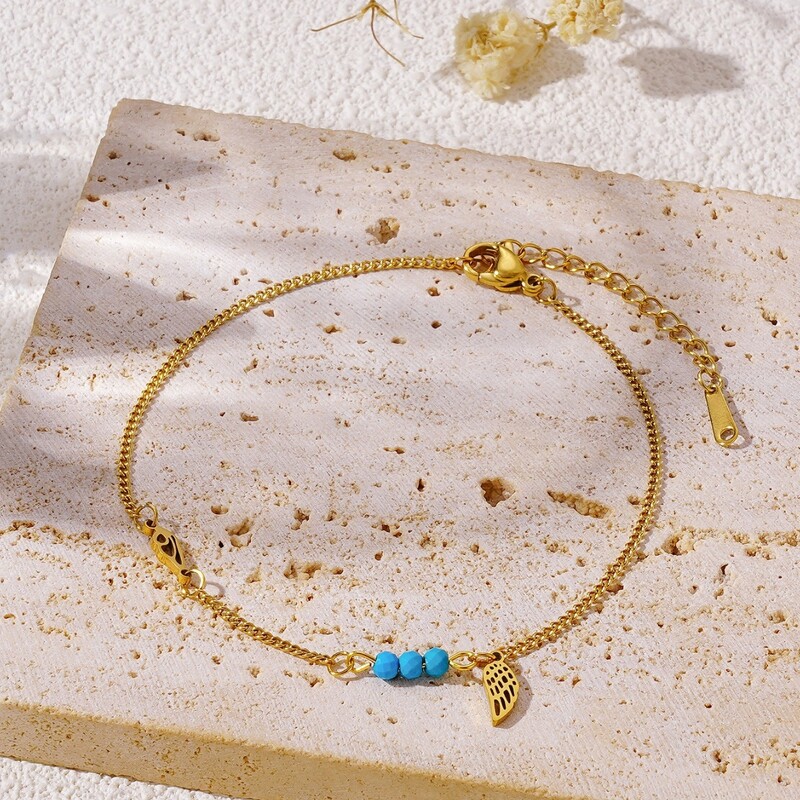 Nauji nišinio dizaino madingi šalto vėjo kelio turkio spalvos sparnai kulkšnių aksesuarai atitinka temperamentą