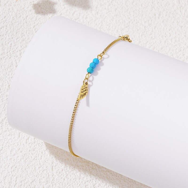 Nauji nišinio dizaino madingi šalto vėjo kelio turkio spalvos sparnai kulkšnių aksesuarai atitinka temperamentą