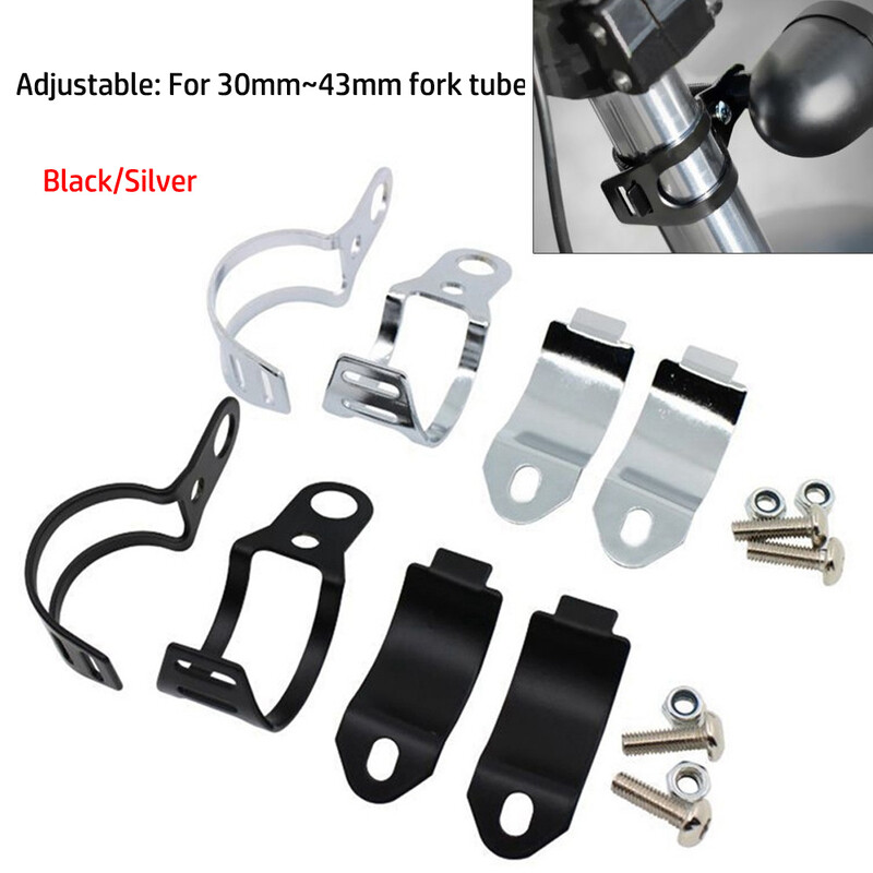 2vnt motociklo posūkio signalo žibinto laikiklis 30–43 mm, skirtas Tiger Sport 660 Cg125 Java 350 Gsx R1000 Kawasaki Zx6r 2007 2008 m.