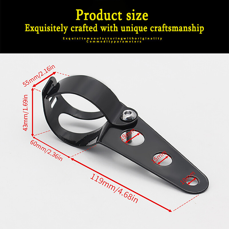 Suport pentru faruri pentru motocicletă Furcă Tocător de urechi Suport far pentru motociclete Motor reglabil 27-36mm 38-48mm Universal