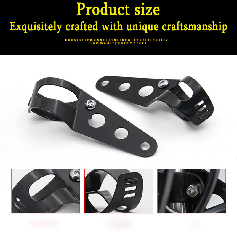Suport pentru faruri pentru motocicletă Furcă Tocător de urechi Suport far pentru motociclete Motor reglabil 27-36mm 38-48mm Universal