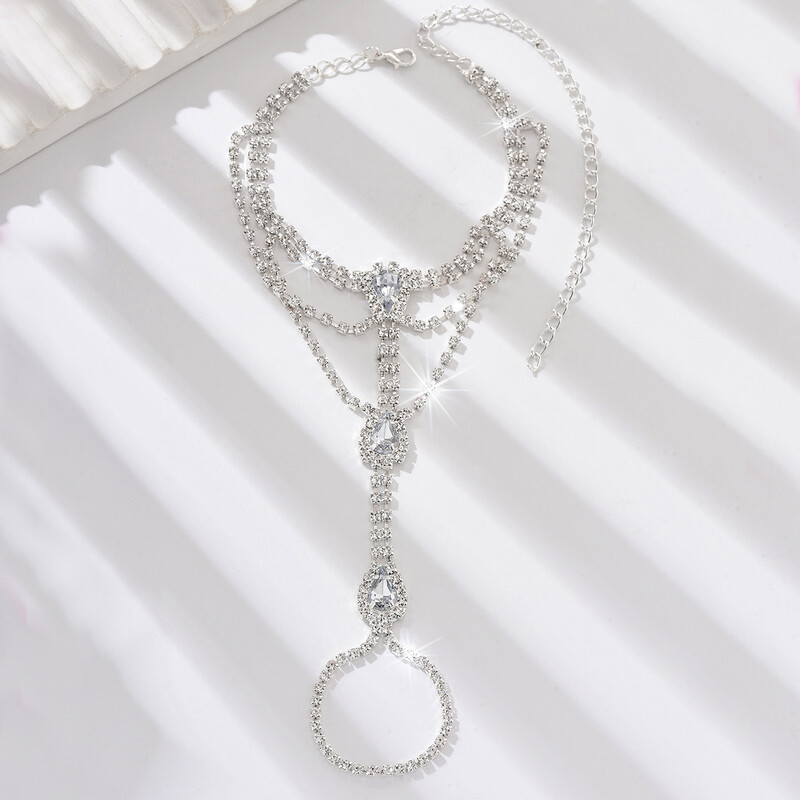 1 serie de lanțuri cu gheare de modă pentru femei Lanț pentru picioare multistratificat în aer liber, plajă, turism, plajă, banchet, petrecere, festival, cadou