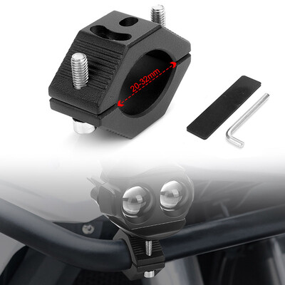 Metalinis motociklo dviračio tvirtinimas motociklo vairo laikiklio vamzdžio spaustukas, skirtas Moto ATV UTV LED prožektoriai priekiniai žibintai rūko žibintai
