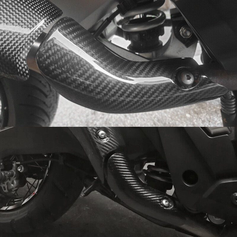 Vhodné pre výfukový systém Honda X-ADV Adv750, stredná spojovacia rúrka z uhlíkových vlákien, tepelný štít, ochranný kryt, ochrana proti obareniu