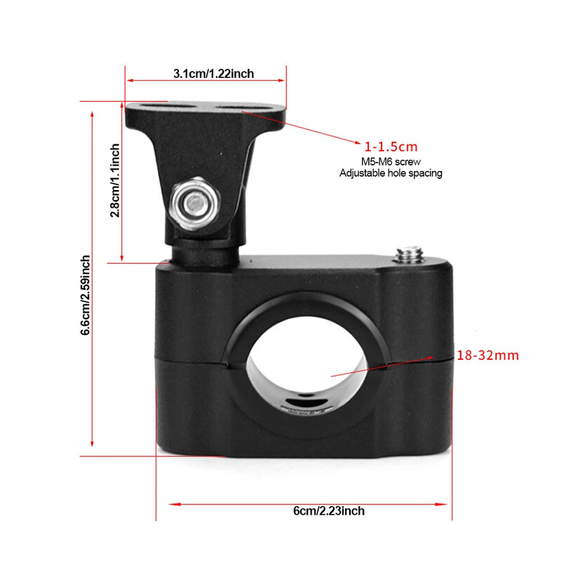 Universalus motociklo LED priekinių žibintų spaustuvų laikikliai, vamzdžių gnybtų tvirtinimo rinkinys, skirtas motociklų prožektoriams, rūko žibintų tvirtinimo atramai