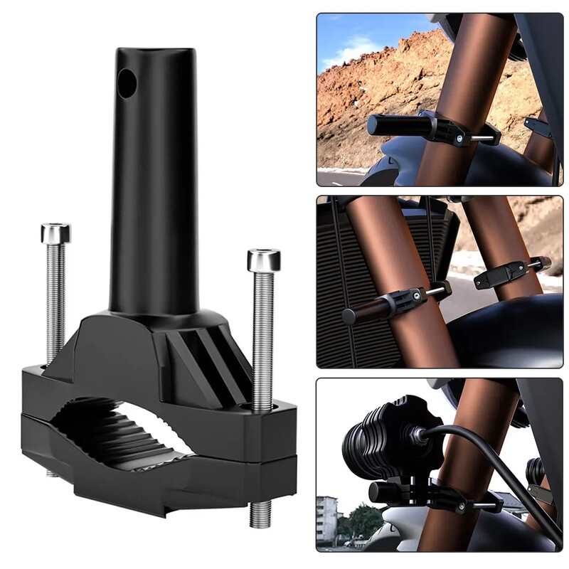 Suport pentru motocicletă Clemă de montare pentru bara de protecție Suport de montare pentru faruri pentru motociclete Suport reglabil pentru lumină cu LED Extensie de suport