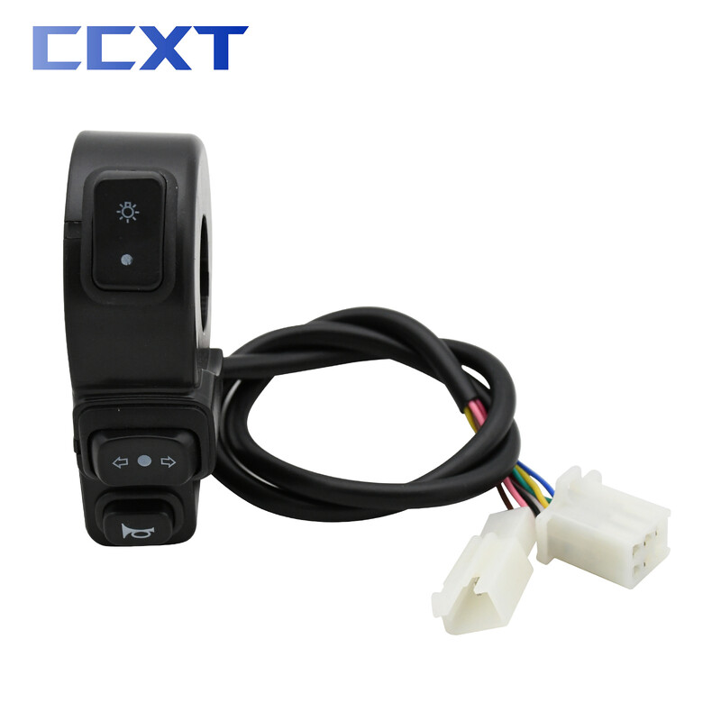 Motociklo 3 in 1 jungiklio priekiniai žibintai posūkio signalo signalo įjungimo / išjungimo mygtukas bet kokiam gatvės dviračio paspirtukui ATV Honda 22 mm vairas universalus