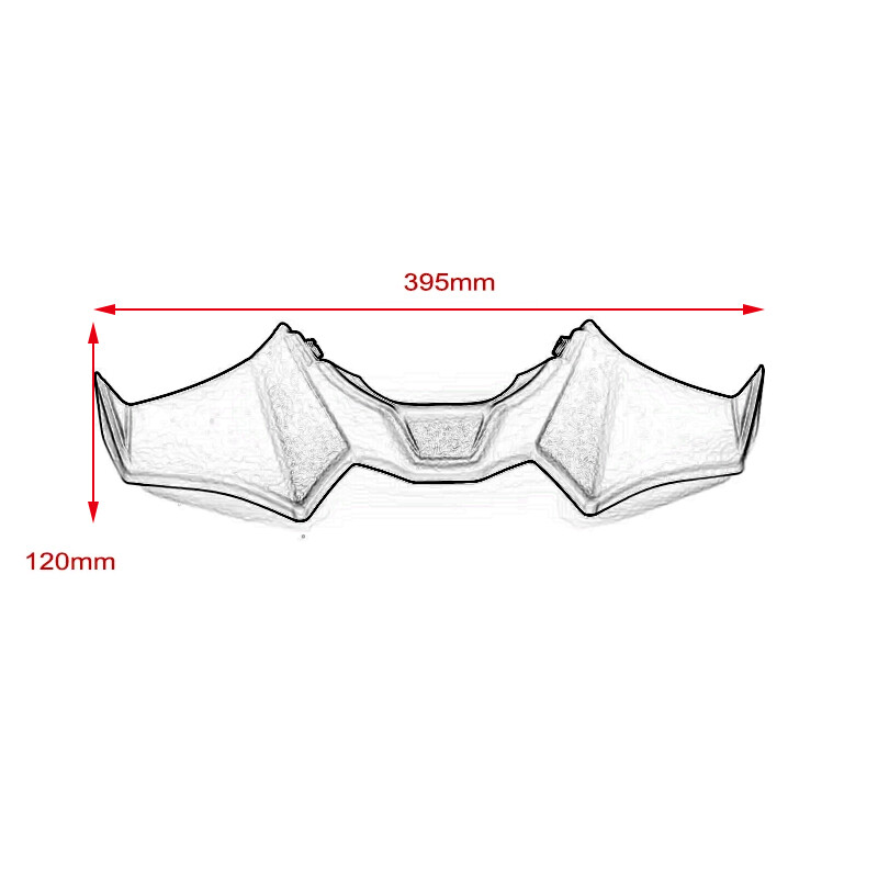 Sobib mudelile YAMAHA MT-07 MT07 MT 07 SP 2021 2022 23 24 Mootorrataste Sport Downforce Alasti Forntal Spoilerid Aerodünaamiline tiivadeflektor