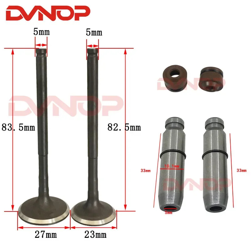 Motociklo variklio vožtuvo įsiurbimo išmetimo koto vožtuvo kreipiklio alyvos sandariklis, skirtas Honda CBF125 CBF 125 KVX CB125F XR125L GLR125 GLH125 CGR125