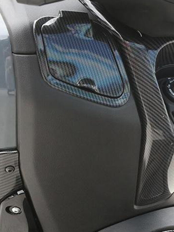 Įrankių dėžės dulkių dangtelio šoninio kišenės dangčio anglies pluošto vandeniui atsparaus dangtelio modifikavimo priedai, skirti Yamaha Nmax V2 2020 2021 2022 2023 m.