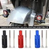 Motociklo priekinių žibintų tvirtinimo laikikliai Reguliuojami sparno laikiklio stulpo atramos pagrindai M8 M6 varžtais rūko žibintų tvirtinimo stovo priedai