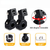 2 buc. Piese universale pentru suporturi LED pentru motociclete 29mm 88mm Bara de protecție clemă cu burete modificată Kit de montare pentru lumina de lucru