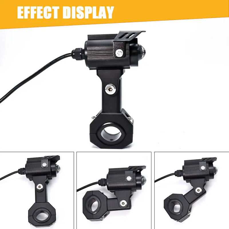 2 buc. Piese universale pentru suporturi LED pentru motociclete 29mm 88mm Bara de protecție clemă cu burete modificată Kit de montare pentru lumina de lucru