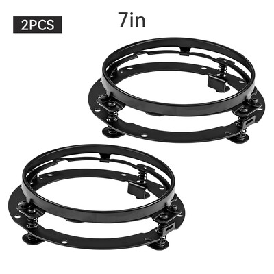 7 colių apvalus LED priekinių žibintų tvirtinimo kronšteino žiedas motociklui Jeep Wrangler JK 07-16