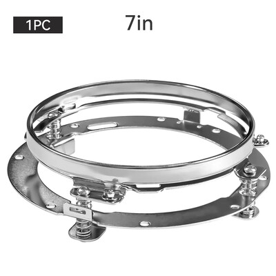 7 colių apvalus LED priekinių žibintų tvirtinimo kronšteino žiedas motociklui Jeep Wrangler JK 07-16