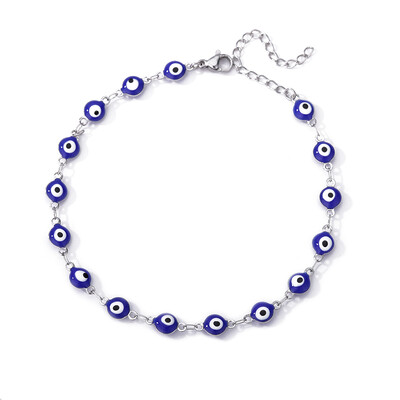 Női bokaláncok Rozsdamentes acél Evil Eye Gyöngy utánzat Boho lábszár karkötő Boho Nyári Ékszer Kiegészítők Tobilleras Mujer