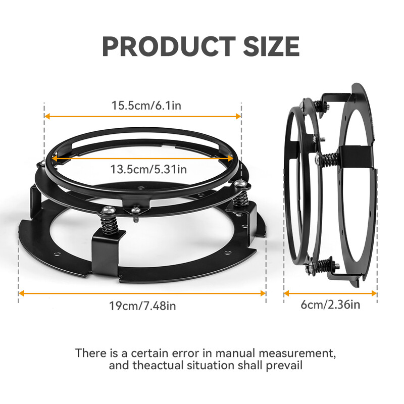 Motociklų automobilių dalys 5 3/4 colio 5,75 colio tvirtinimo kronšteino laikiklio žiedas, skirtas 5,75 colio apvaliam LED priekiniam žibintui automobilio motociklo korpusui