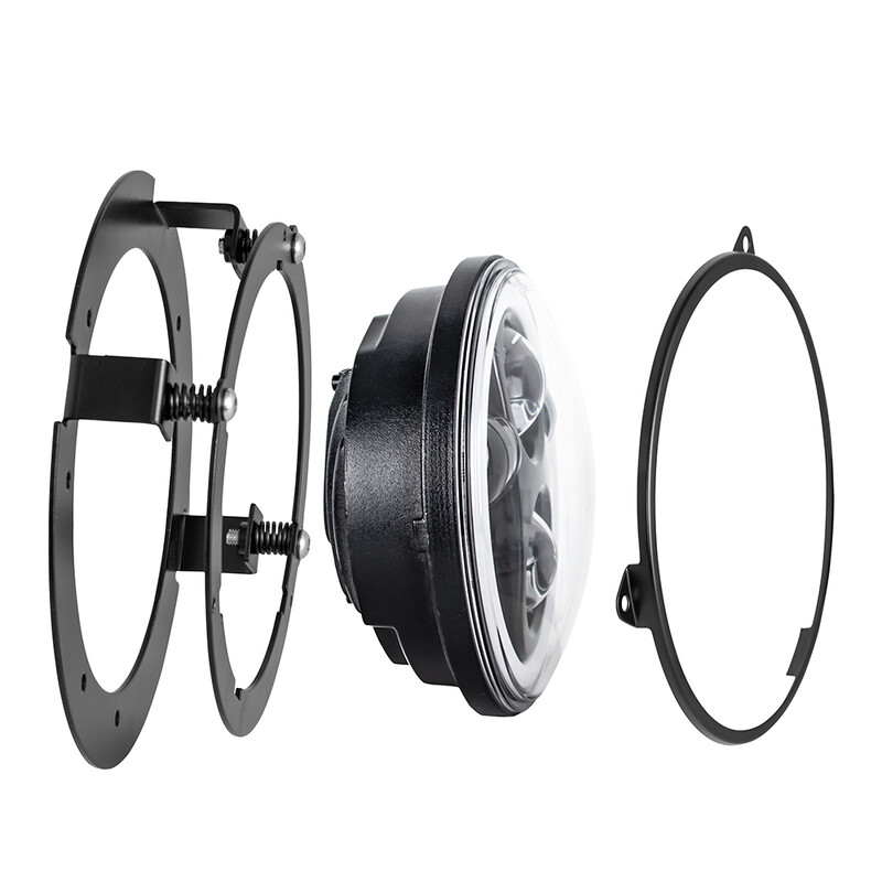Motociklų automobilių dalys 5 3/4 colio 5,75 colio tvirtinimo kronšteino laikiklio žiedas, skirtas 5,75 colio apvaliam LED priekiniam žibintui automobilio motociklo korpusui