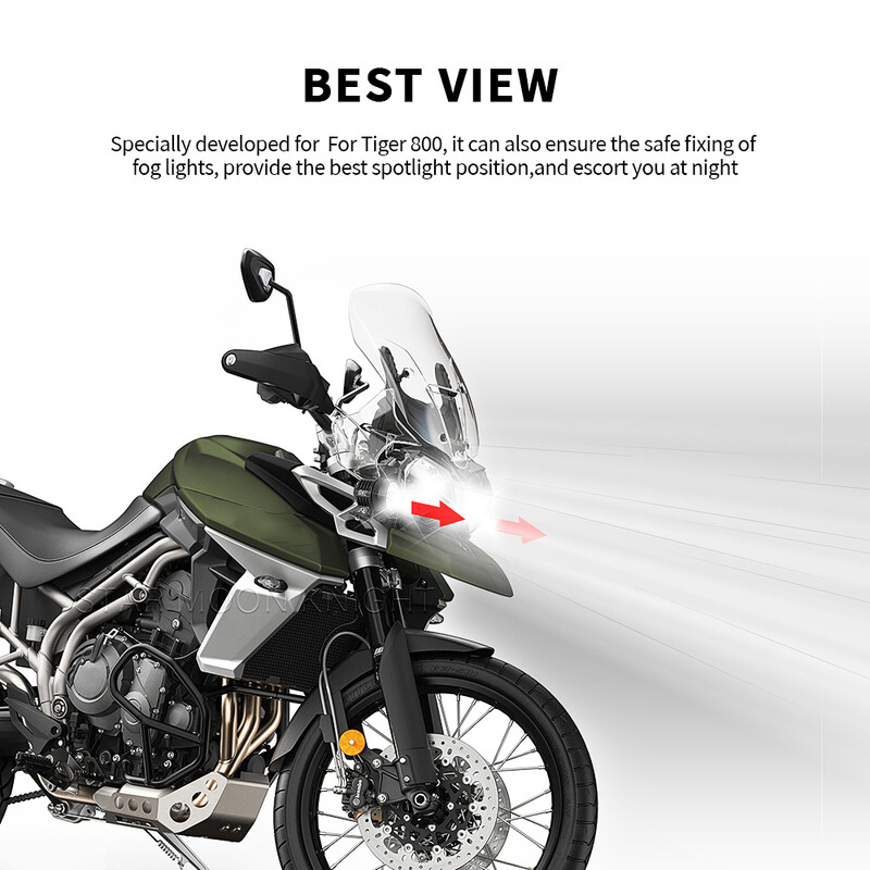 Skirta Tiger800 Skirta Tiger 800 XCX XRX 2010 - 2022 Motociklų LED žibintų laikiklis pagalbinių žibintų rūko žibintų laikikliai