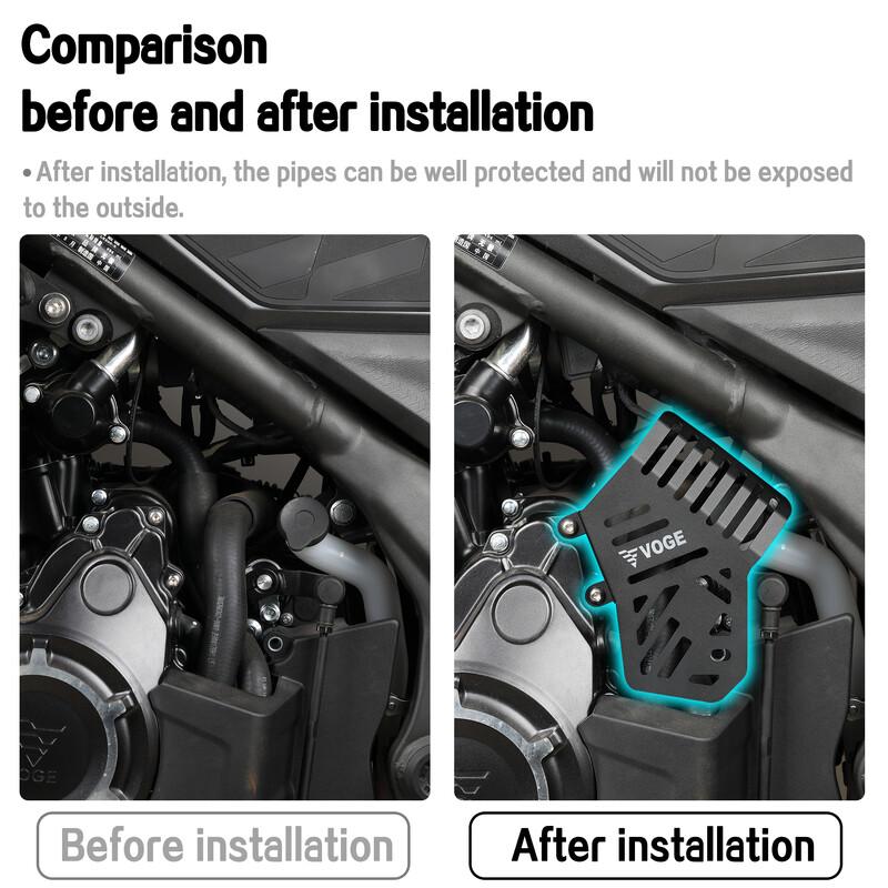 Motociklų priedai, skirti VOGE 525DSX DS525X DSX DS 525 X 2023-2024 Vandens vamzdžių dangtelis Droselio korpuso aliuminio apsauginė apsauga