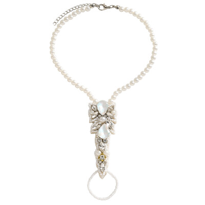 Dvacaman Bohemian rankų darbo sėklų karoliukais inkrustuotos kalnų krištolinio akmens lanko kulkšnys, nuotakos pėdų papuošalai, vasaros paplūdimio vestuvių atostogų papuošalai