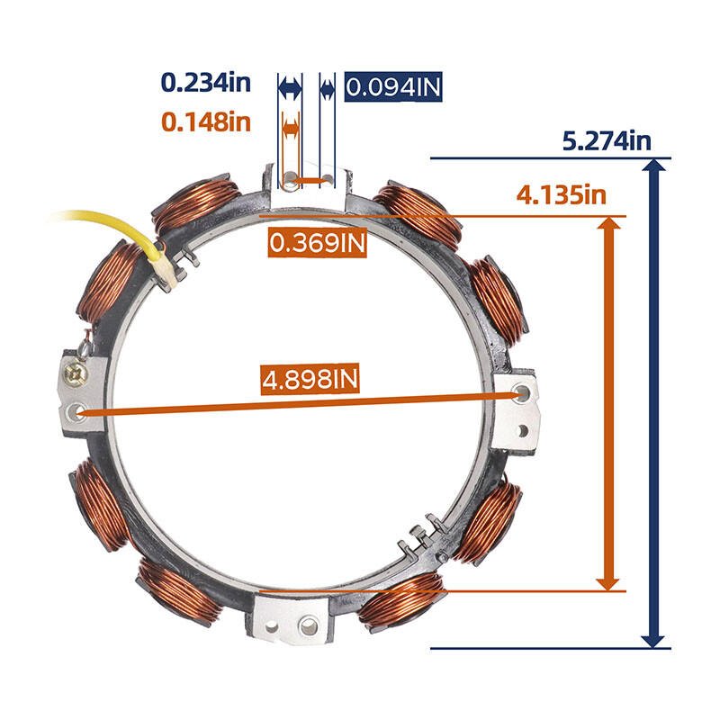 Alternator stator Carbman pentru Briggs & Stratton 592829 Înlocuiește 691065 392595 356776