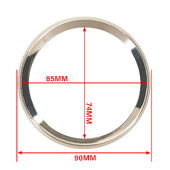 52 mm-es 85 mm-es ezüst vagy fekete keretes rozsdamentes acél gyűrű autócsónak motorkerékpár-mérőhöz