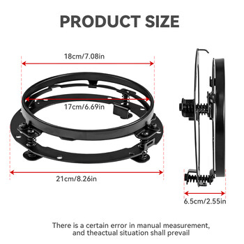 7 ιντσών LED στρογγυλός δακτύλιος στήριξης προβολέων για Jeep Wrangler JK Suzuki Samurai για Harley Softail Touring FLD