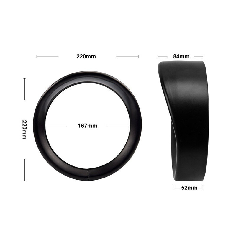 7 colių chromo priekinio žibinto apdailos žiedas, skirtas motociklams ir motociklams turistams Street Glide Road King Trikes FLHX FLHR FLH/T 96-16 17 18