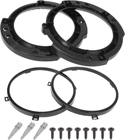 7 colių apvalaus priekinio žibinto tvirtinimo žiedo laikiklis su priekinių žibintų metaliniais žiedais, skirtas Jeep Wrangler JK 07-17 LED priekiniams žibintams