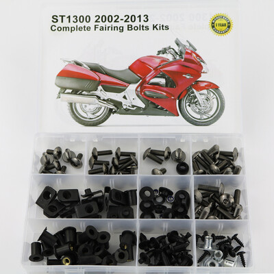 Potrivit pentru motocicletă HONDA ST1300 2002-2013, carenă completă, kit de șuruburi de carenare, șuruburi de acoperire, piulițe, cleme de carenare