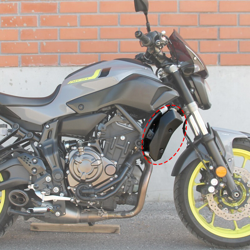 Accesorii motociclete Capac lateral radiator Protectie grila caren lateral potrivit pentru YAMAHA FZ-07 MT-07 2012 2013 2014 2015 2016 2017