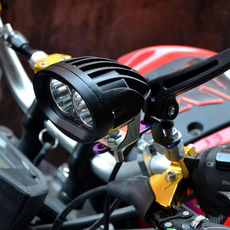 Mootorratta LED-esitulede kronsteini tahavaatepeegli laterna prožektori pikendushoidiku klamber Mootorratta tõukeratta tarvikud