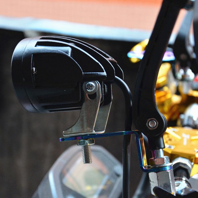 Mootorratta LED-esitulede kronsteini tahavaatepeegli laterna prožektori pikendushoidiku klamber Mootorratta tõukeratta tarvikud