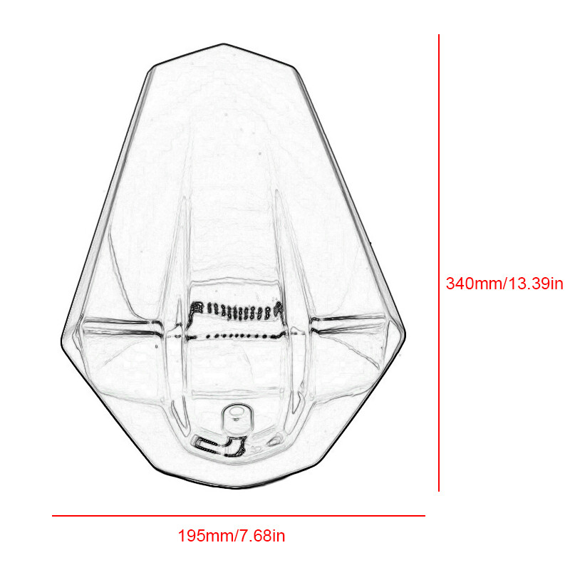 Paredzēts Yamaha YZF R125 R 125 Aizmugurējā sēdekļa pārsega pārsega apšuvumam, pasažiera balstam, aizmugurējā pārsega motocikla daļai YZF-R125 2008-2018
